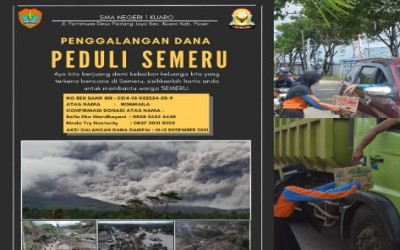 Kegiatan Galang Dana untuk Korban Erupsi Gunung Semeru
